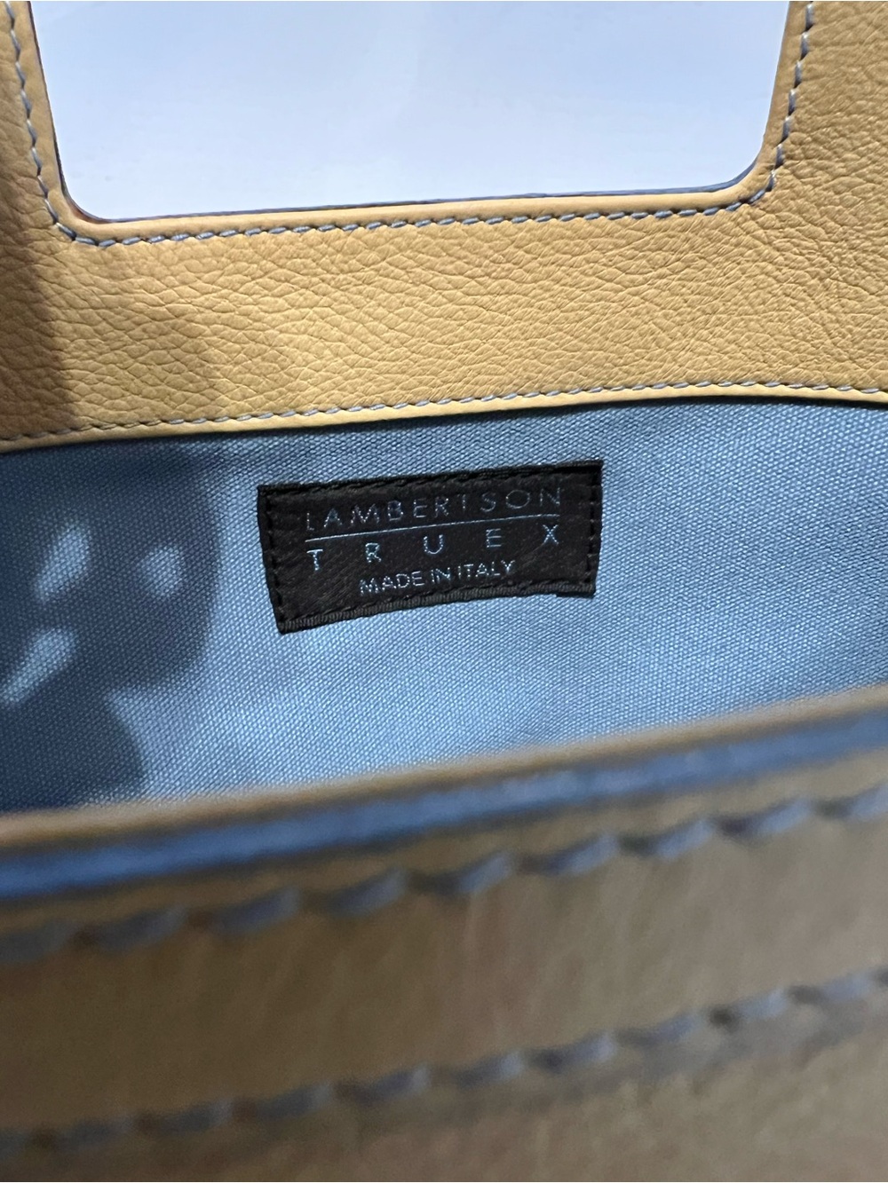 Lamberston Truex Yellow Leather Convertible Crossbody Bag - Picture 6 of 10